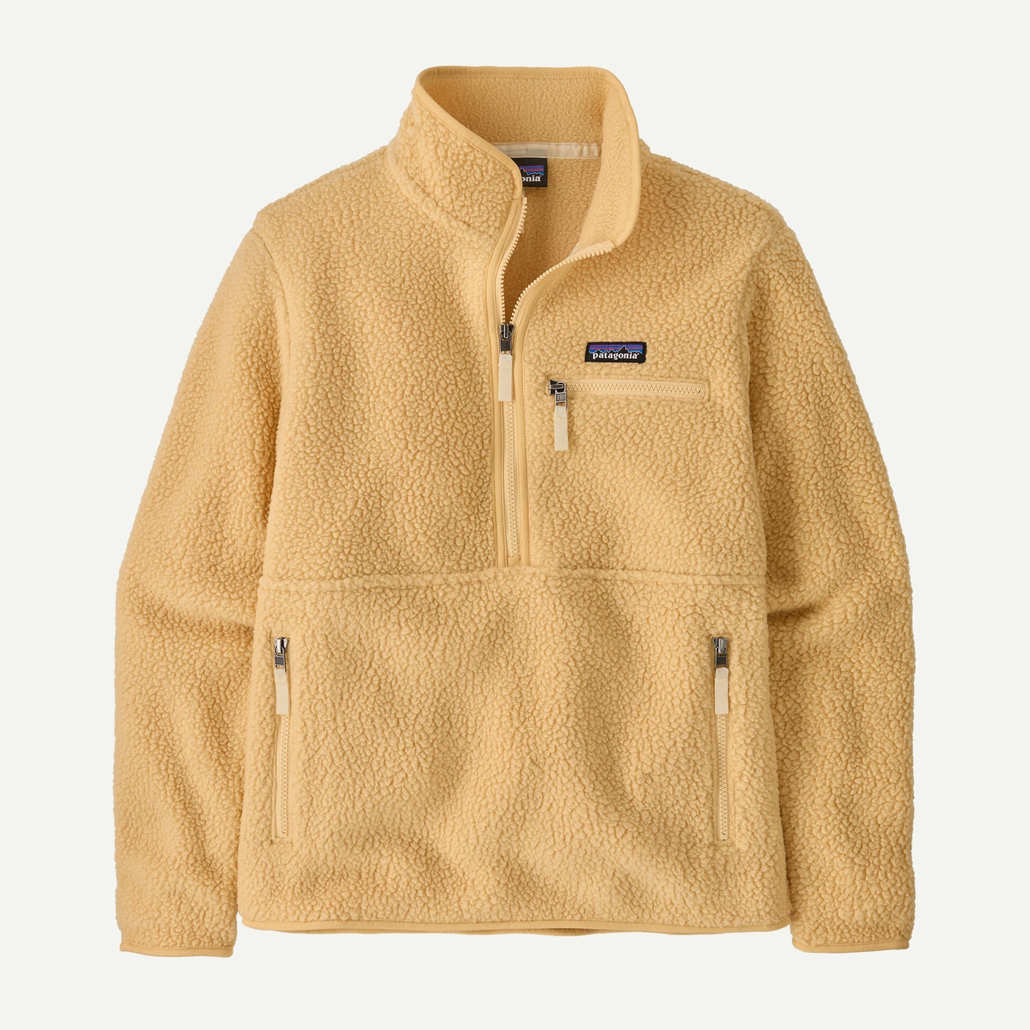 Women's Retro Pile Fleece Marsupial Pullover - Beeswax Tan