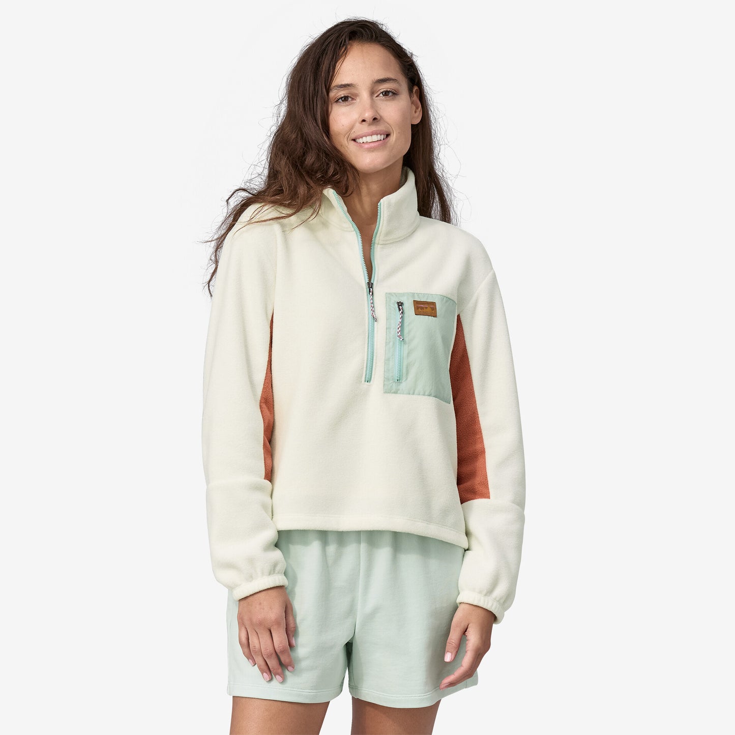 Women's Microdini 1/2-Zip Fleece Pullover - Birch White