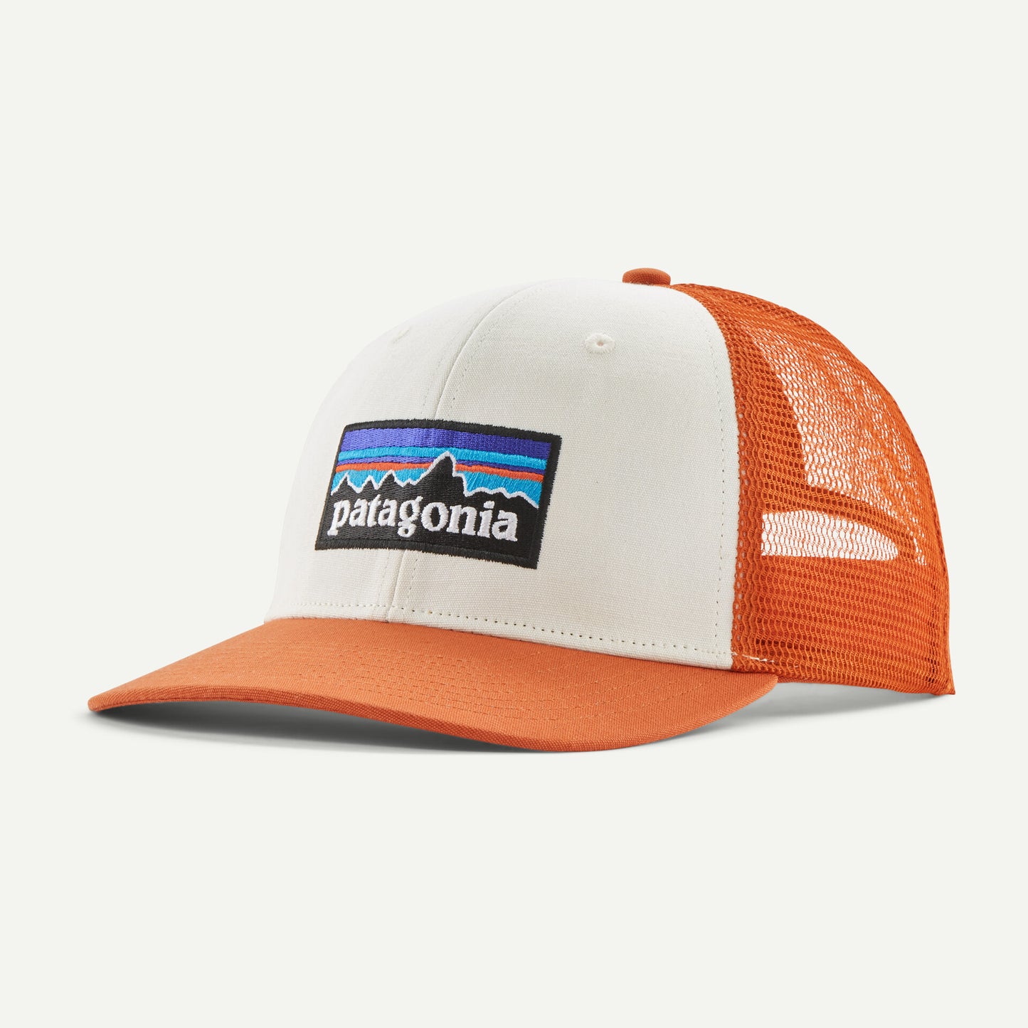 P-6 Logo LoPro Trucker Hat - White w/Redtail Rust