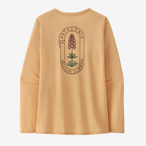 Women's Long-Sleeved Capilene® Cool Daily Graphic Shirt - Lands - Sandy Melon