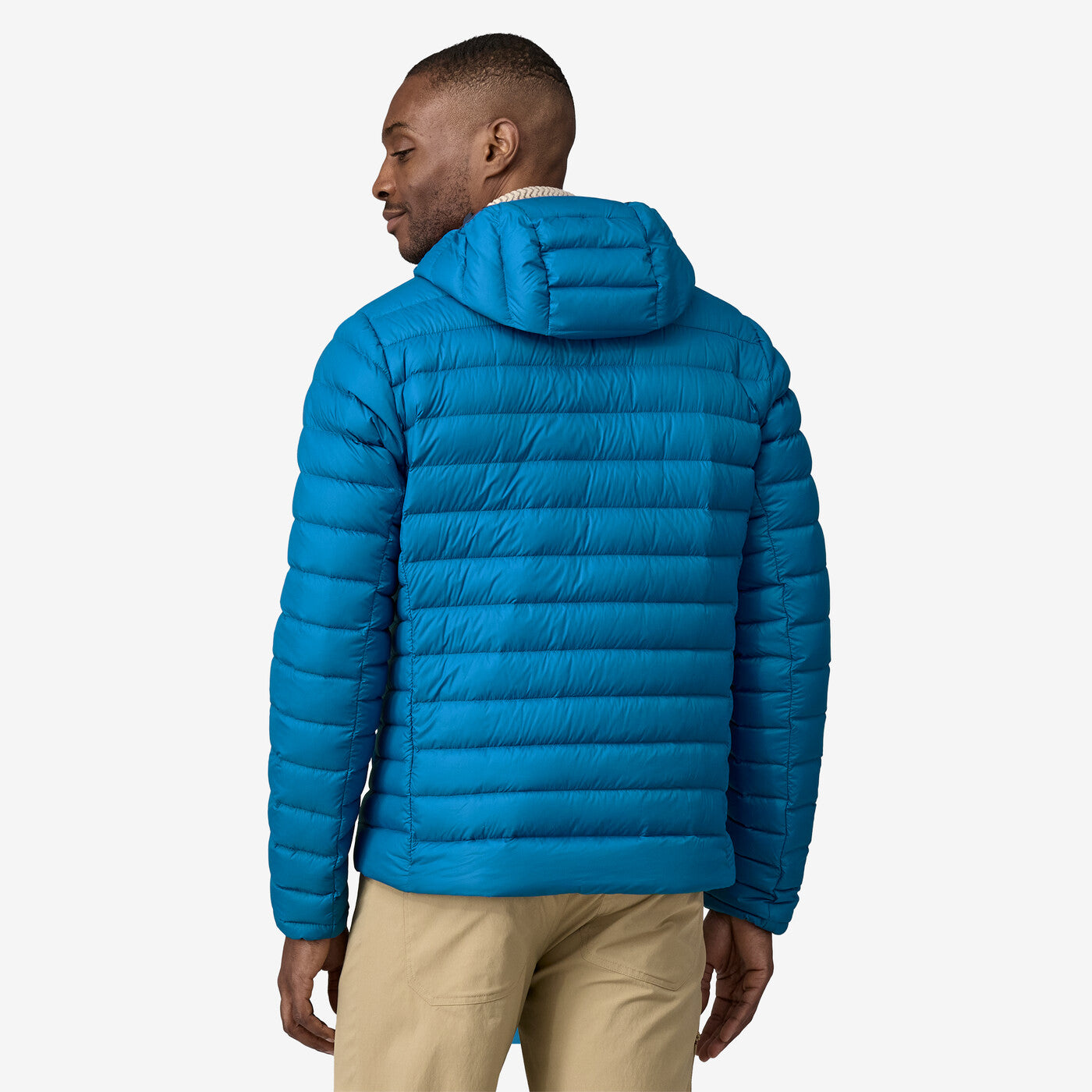 Men's Down Sweater Hoody - Endless Blue