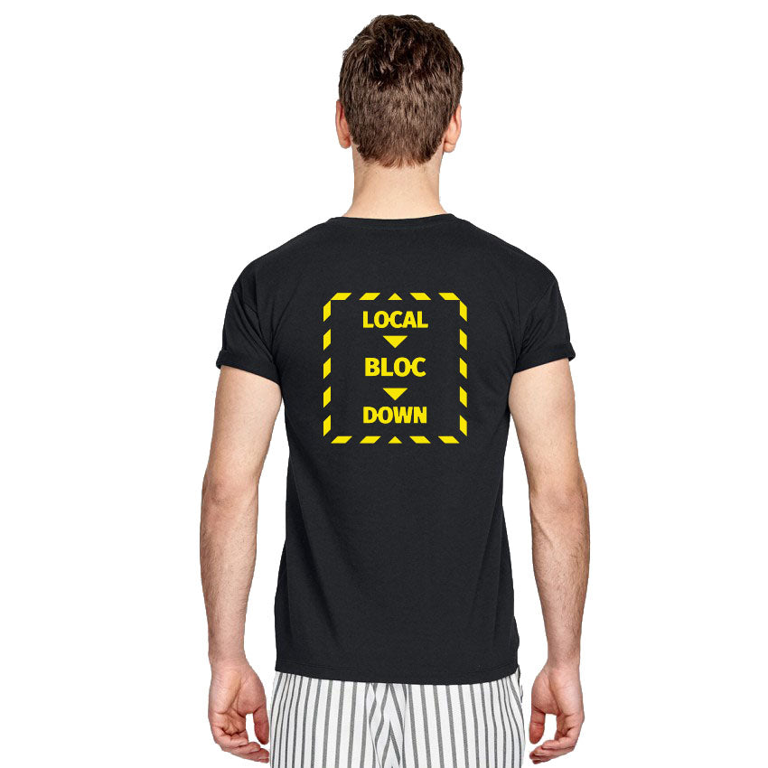 Local Bloc Down T-Shirt - Black