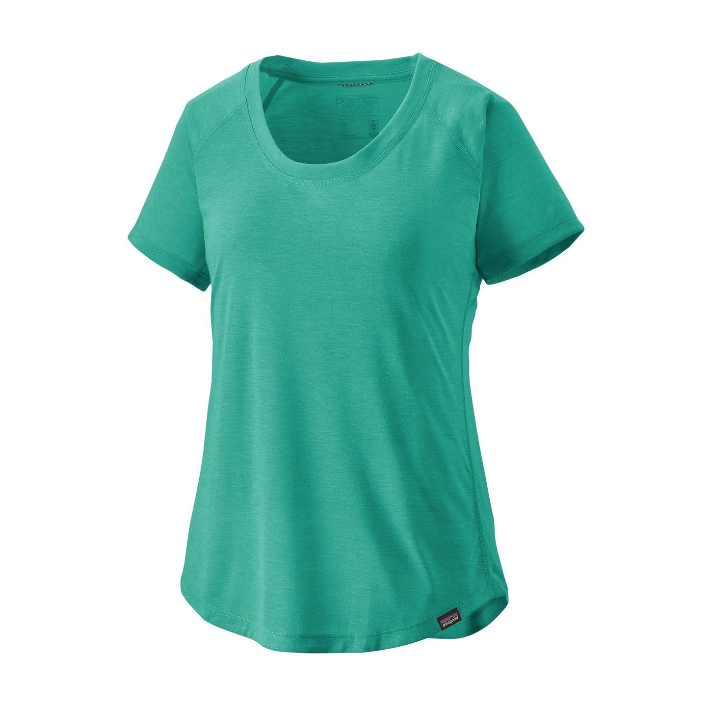 womens capilene cool lightweight shirt - light fresh teal x-dye