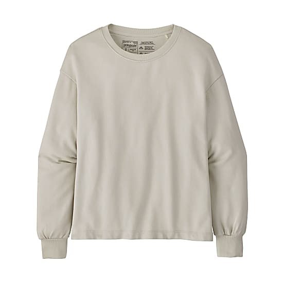 WOMENS REGENERATIVE ORGANIC CERTIFIED COTTON ESSENTIAL PULLOVER - DYNO WHITE
