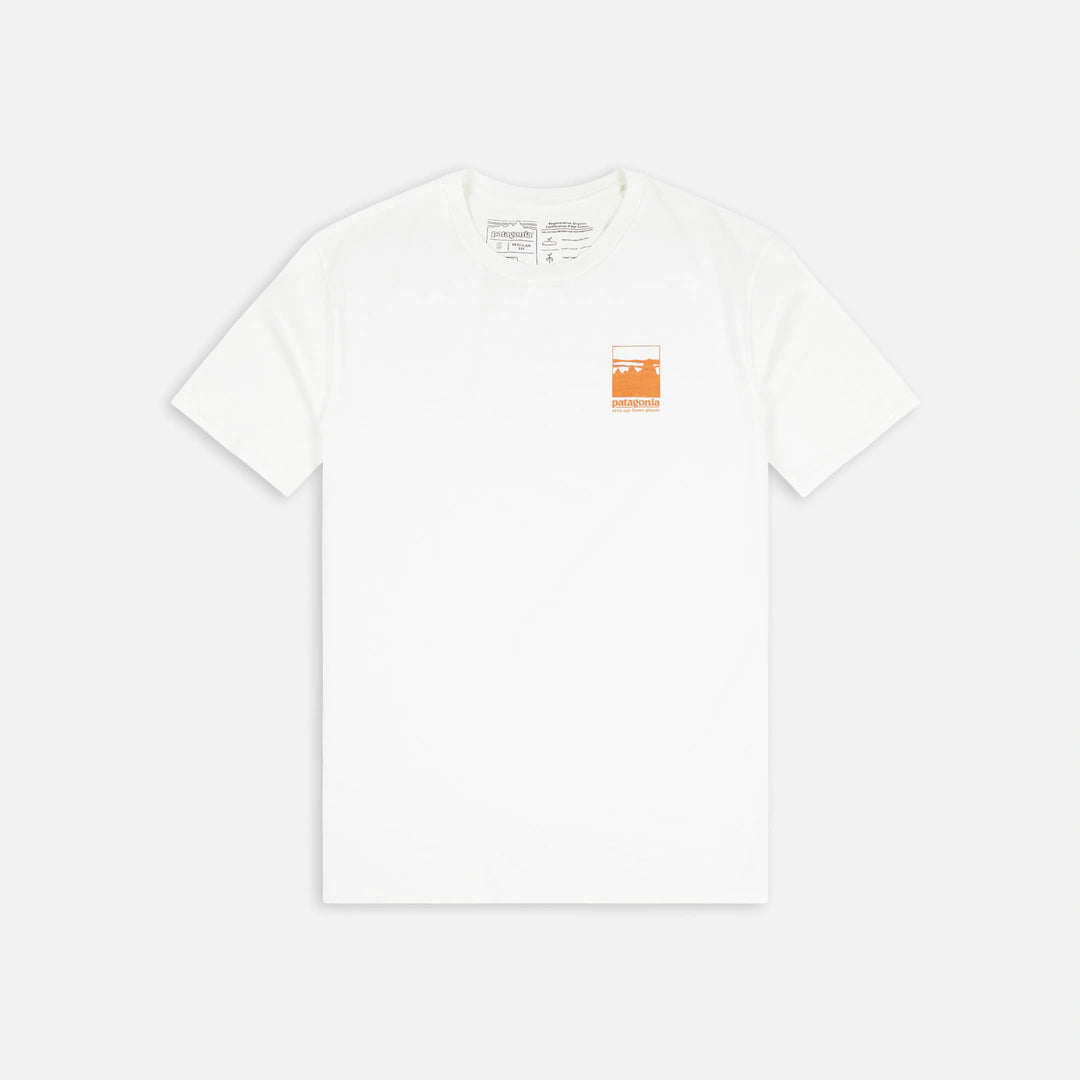 MENS ALPINE ICON REGENERATIVE ORGANIC PILOT COTTON TSHIRT - WHITE