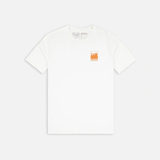 MENS ALPINE ICON REGENERATIVE ORGANIC PILOT COTTON TSHIRT - WHITE