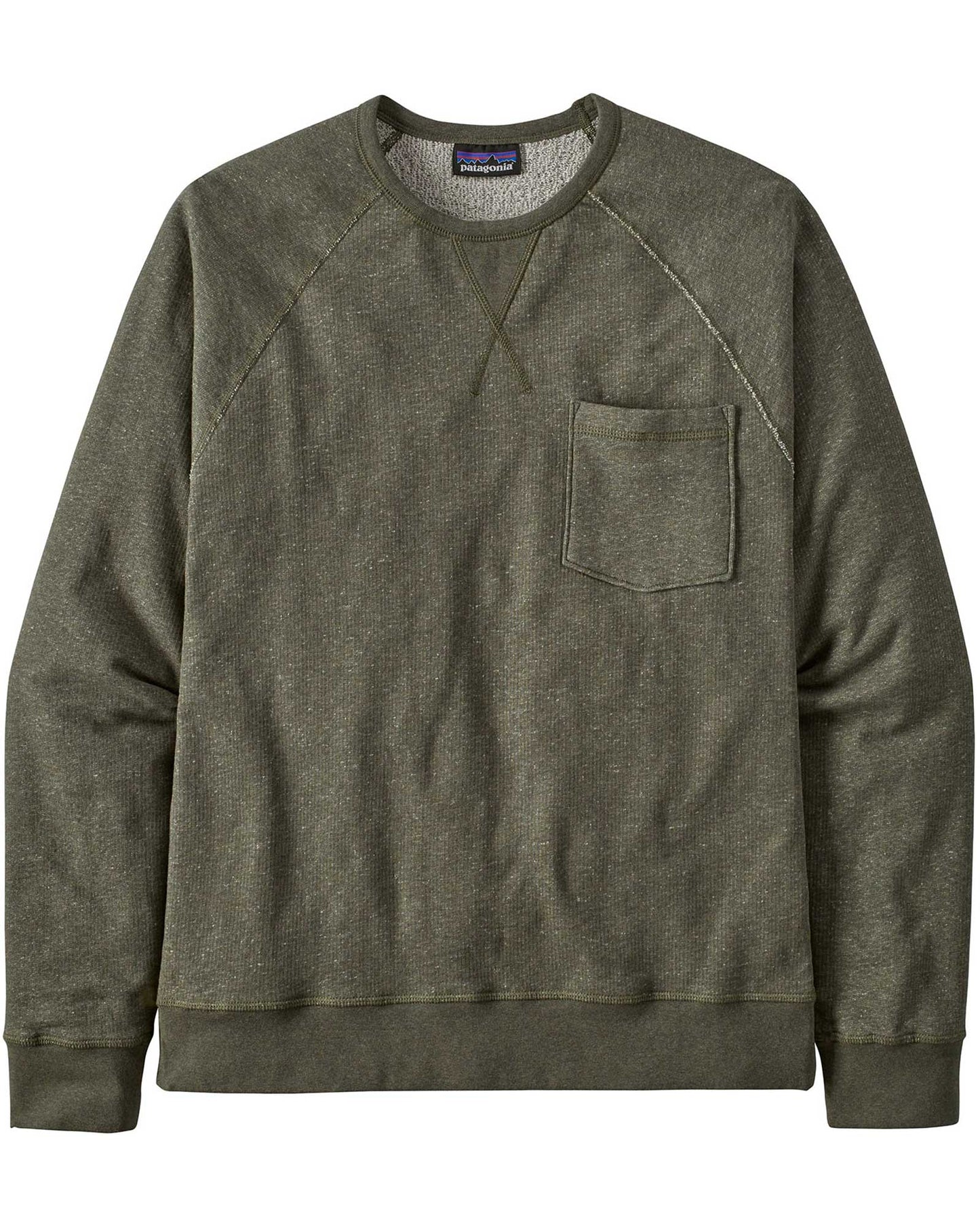 mens mahnya fleece crewneck - basin green