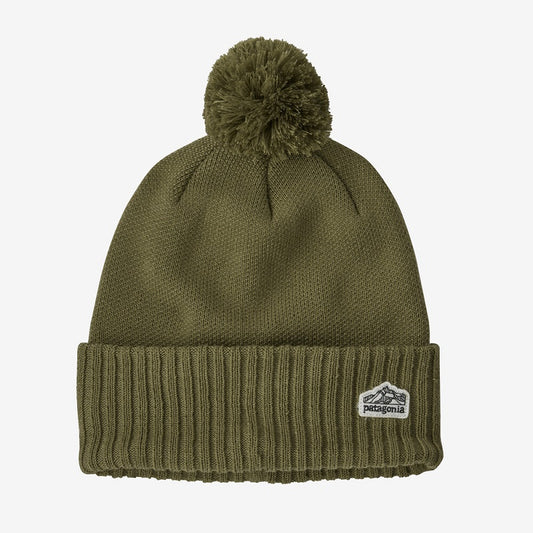 Line Logo Ridge Patch Beanie: Wyoming Green