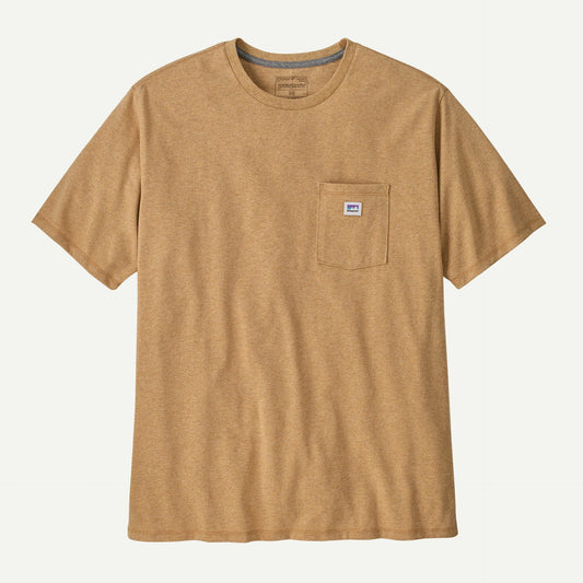 Men's Shop Sticker Pocket Responsibili-Tee - Talon Gold