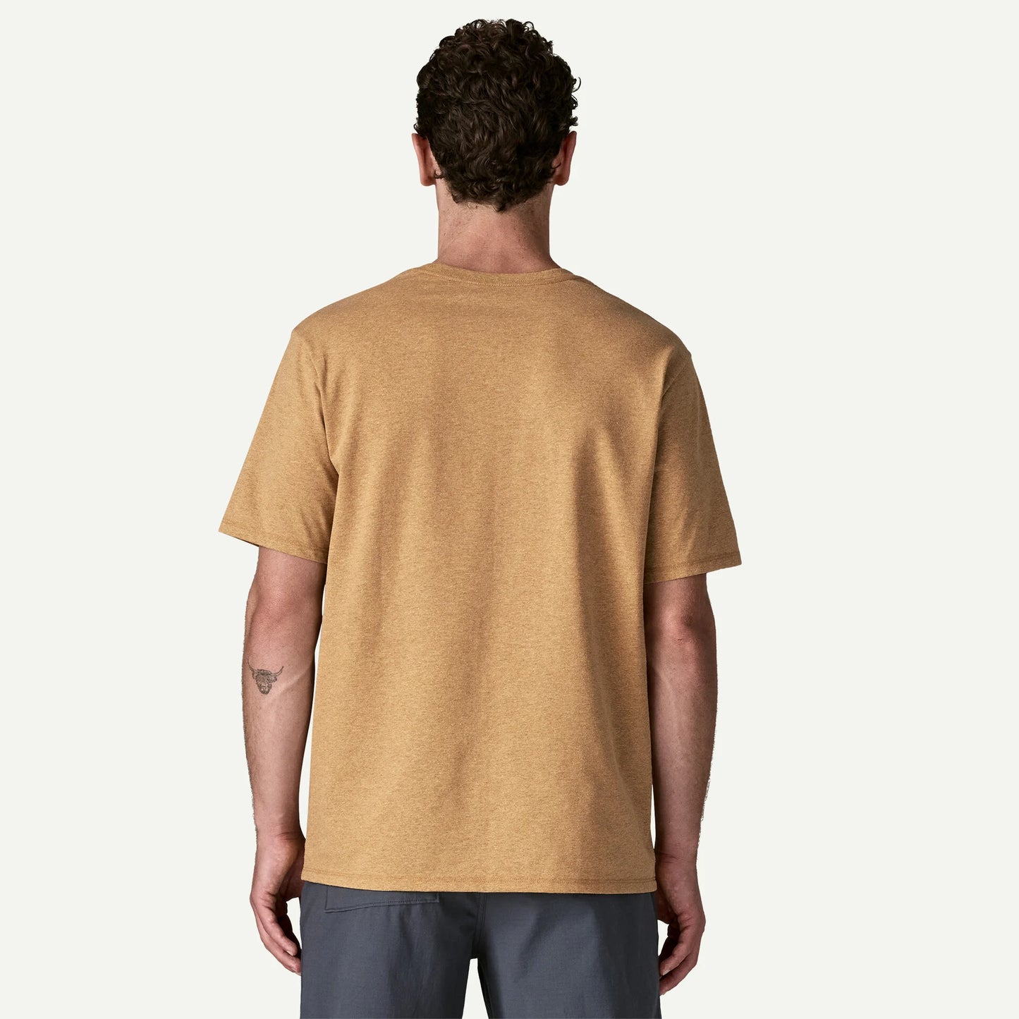Men's Shop Sticker Pocket Responsibili-Tee - Talon Gold
