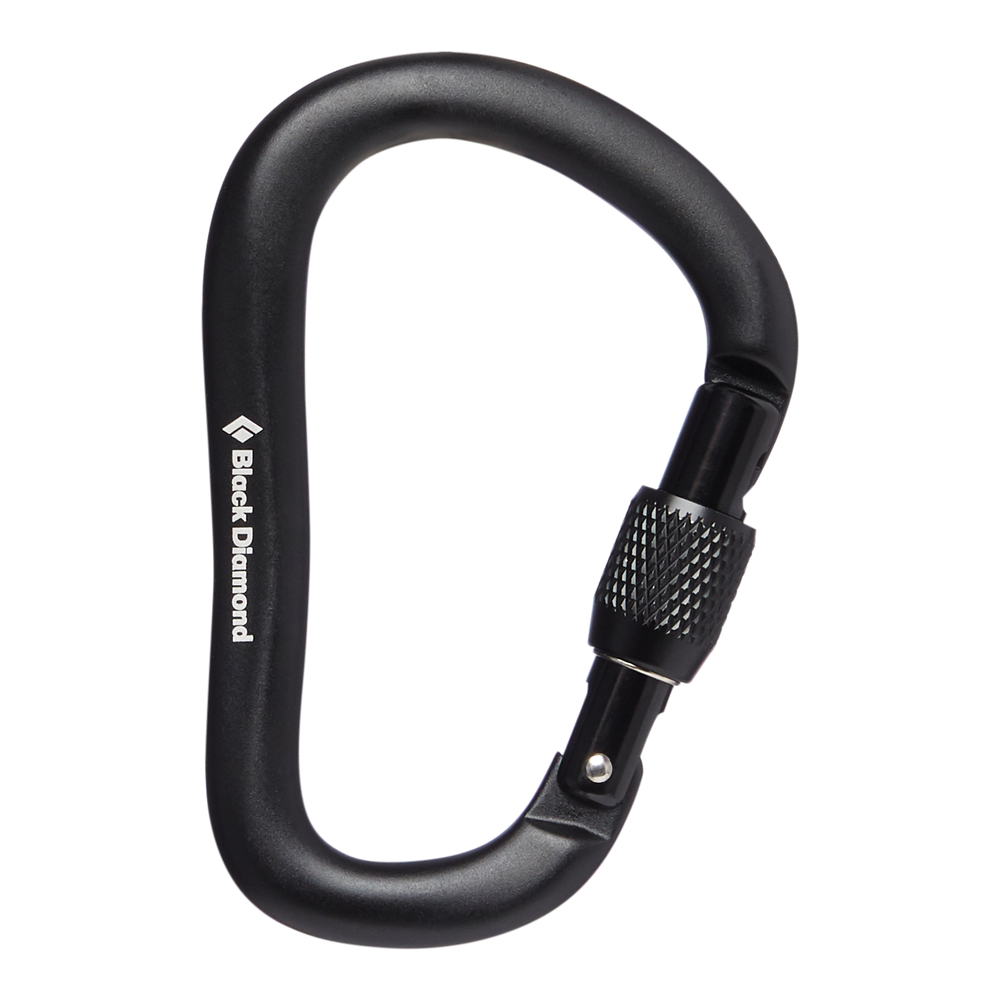 RockLock Screwgate Carabiner - black