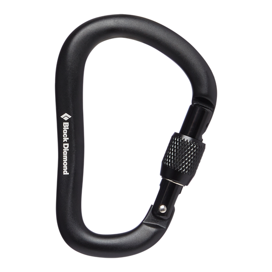 RockLock Screwgate Carabiner - black