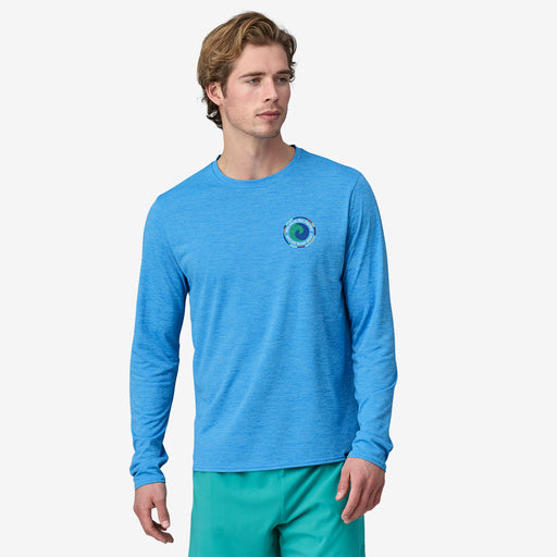 Men's Long-Sleeved Capilene® Cool Daily Graphic Shirt - Unity Fitz: Vessel Blue X-Dye