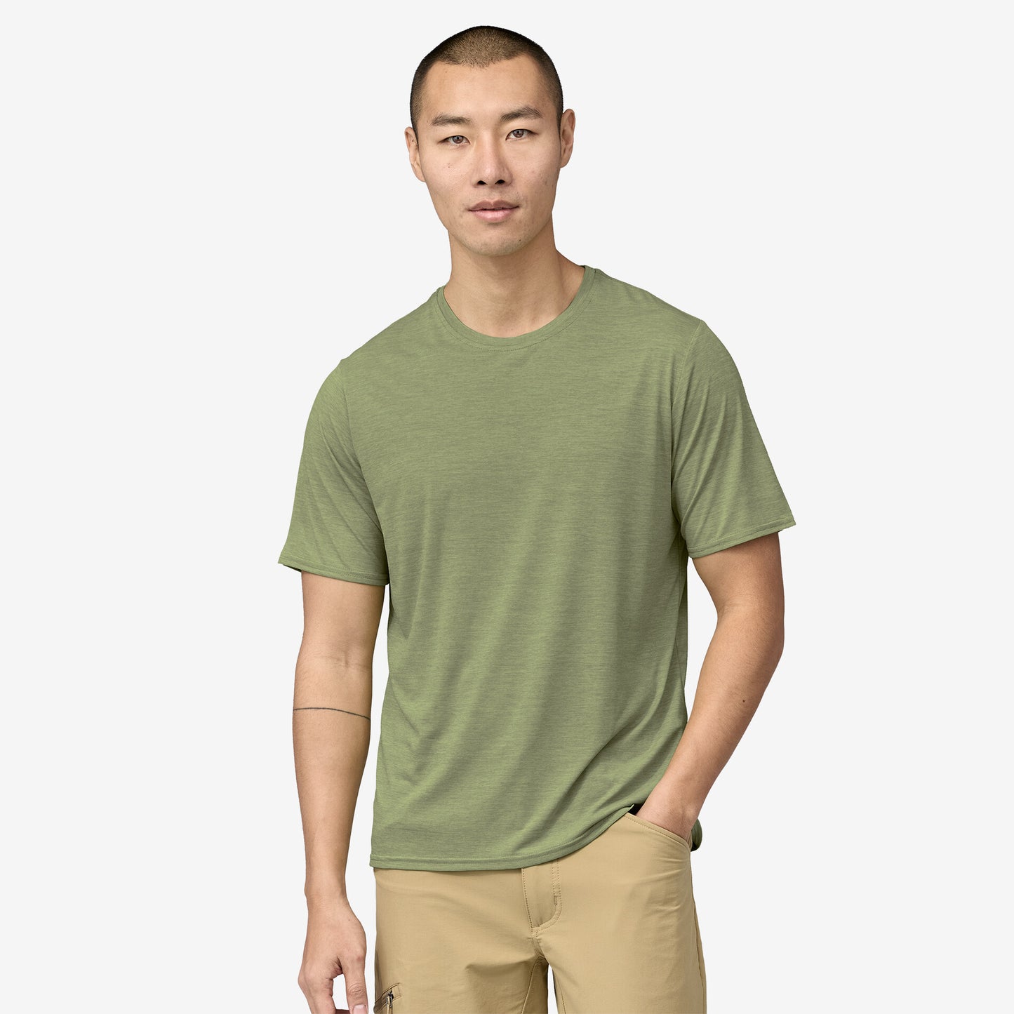 Men's Short-Sleeved Capilene Cool Daily Shirt - Dark Salvia Green