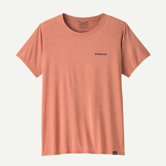 Women's Capilene Cool Daily Graphic Shirt - Waters - Pink X-Dye