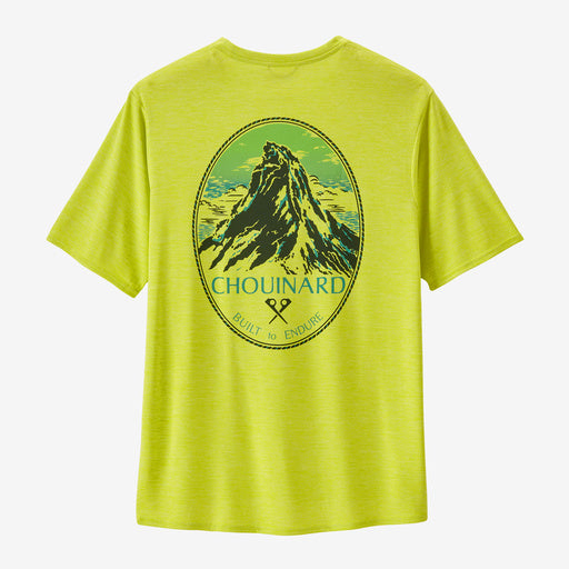 Men's Capilene® Cool Daily Graphic Shirt - Lands - Chouinard Crest: Phosphorus Green X-Dye