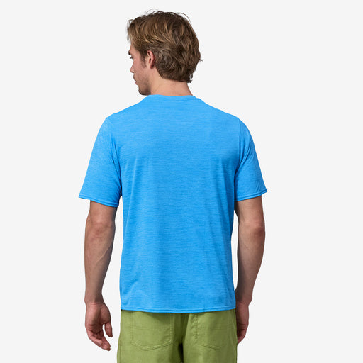 Men's Capilene® Cool Daily Graphic Shirt - Lands - Clean Climb Bloom: Vessel Blue X-Dye