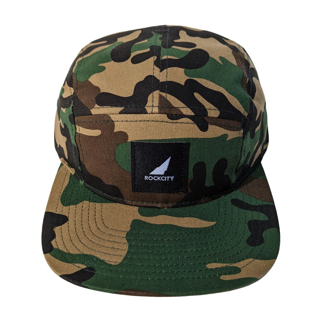 Stiched Patch Five Panel - Camo