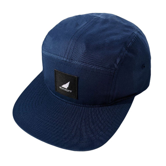 5 panel strapback black on navy