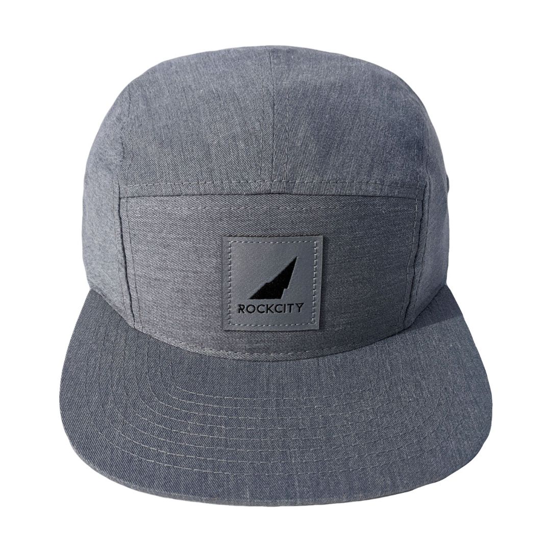 Five Panel Strapback - Heather Grey