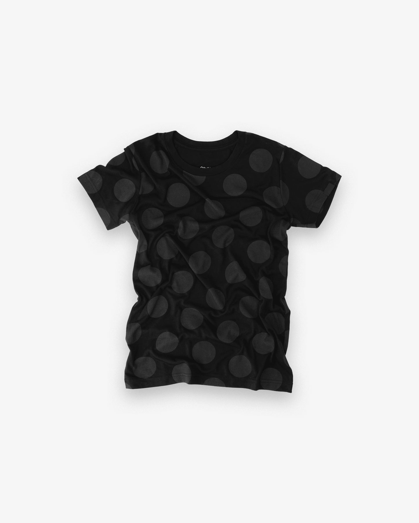 Polka Dot Tee - Black Wolf