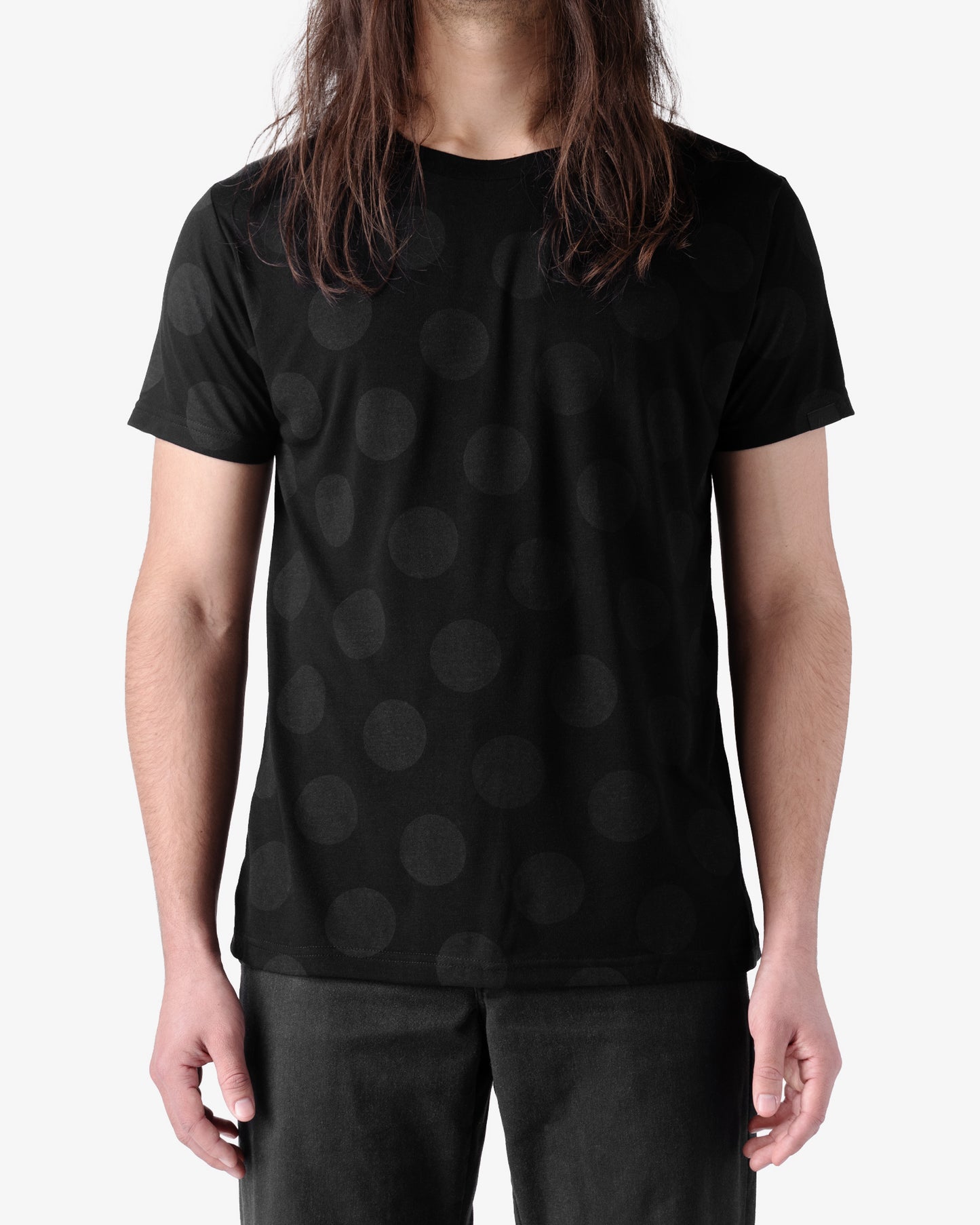 Polka Dot Tee - Black Wolf