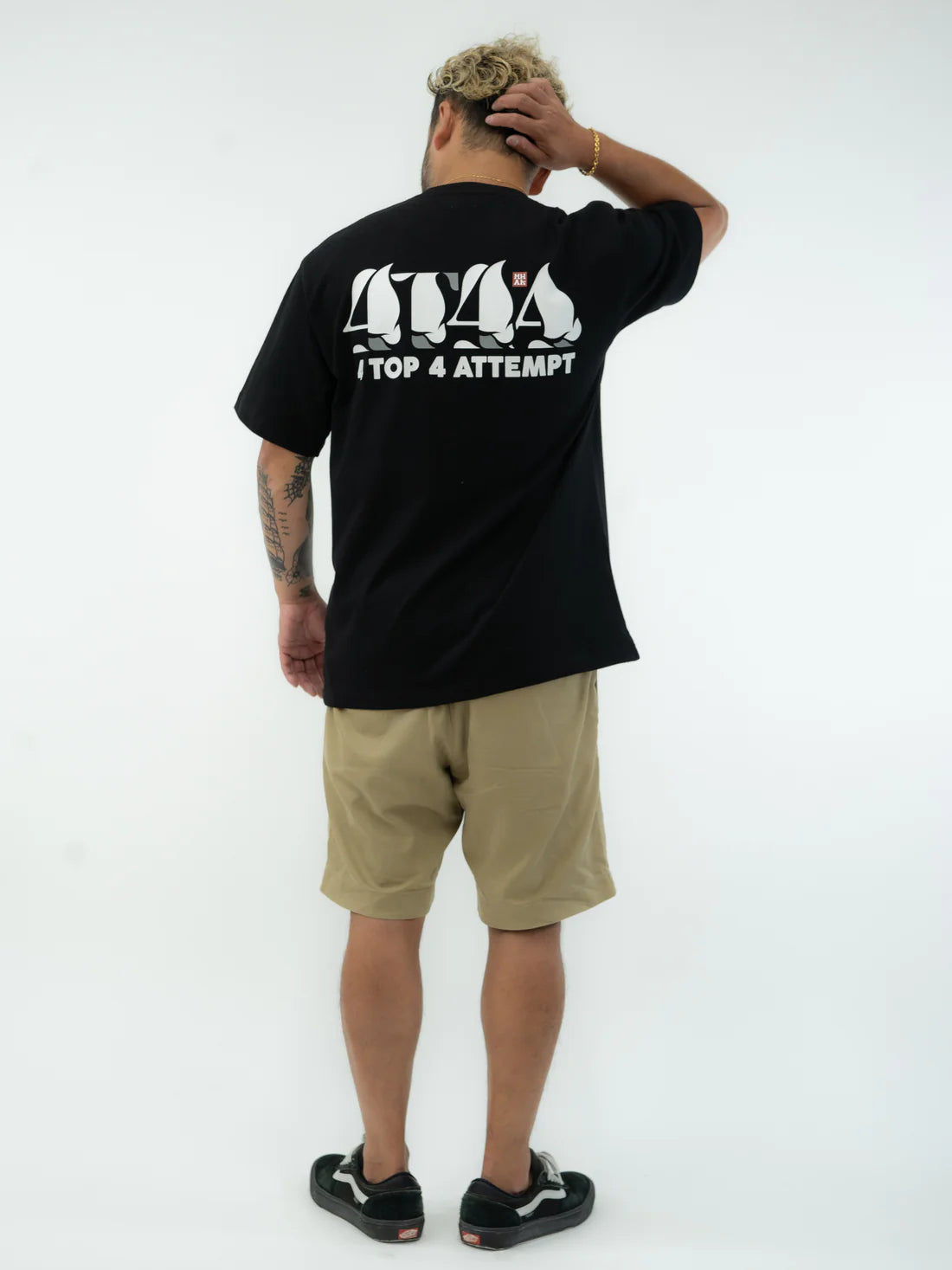 4T4A x MHAK Logo Tee - Black / White