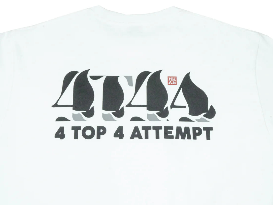 4T4A x MHAK Logo Tee - White / Black