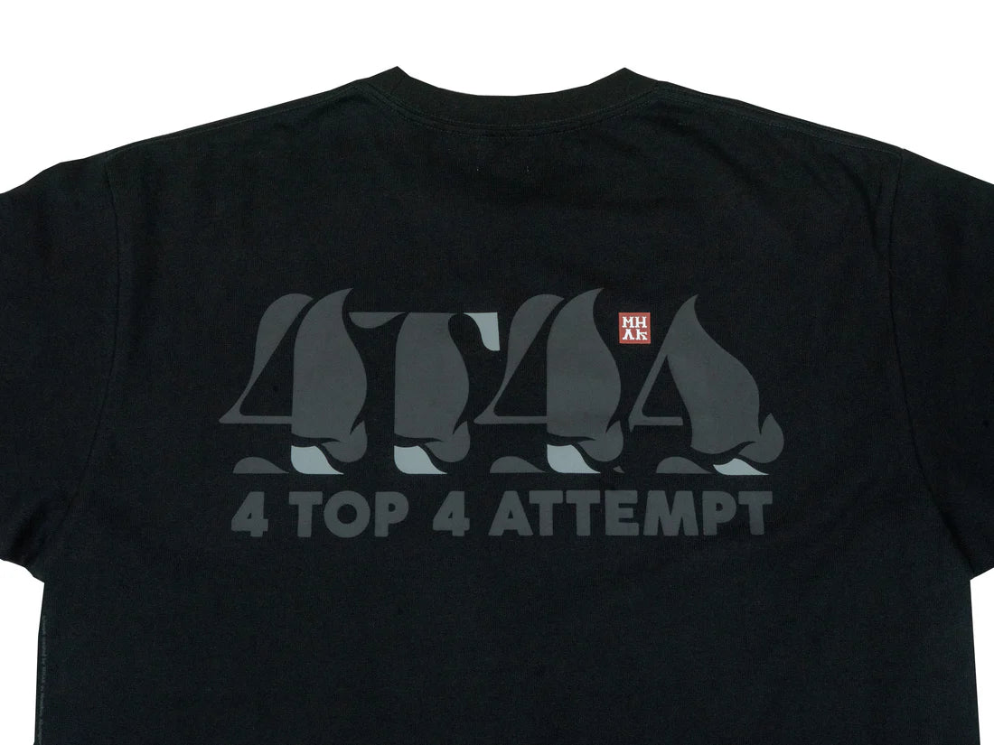 4T4A x MHAK Logo Tee - Black / Black