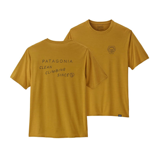 Capilene Cool Daily Graphic Shirt - Clean Climb Type: Cabin Gold X-Dye