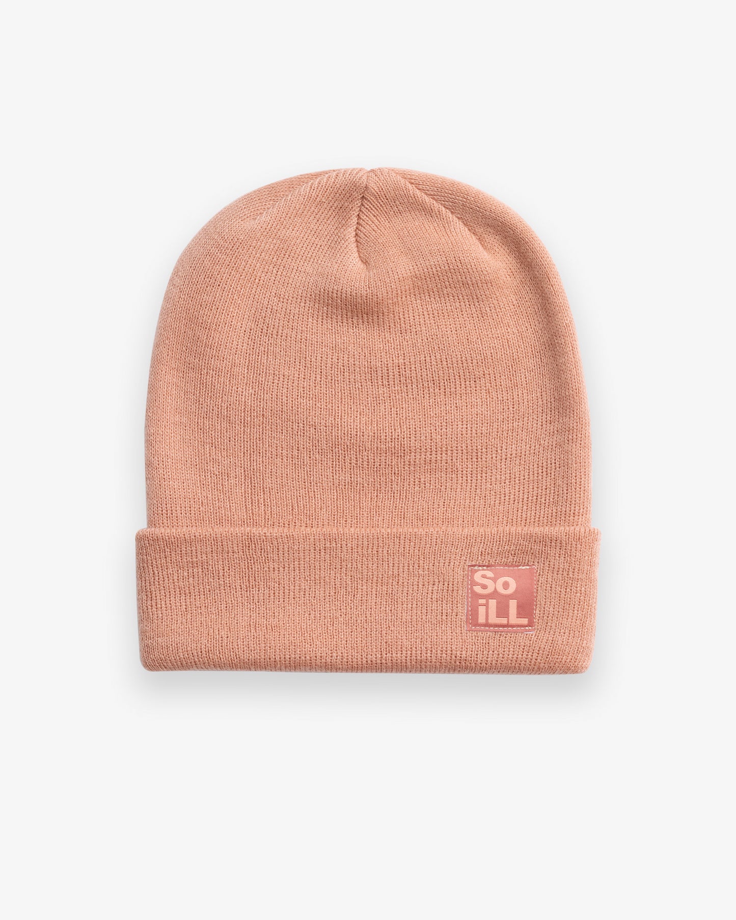 So iLL Cuff Logo Beanie - Peach Sand