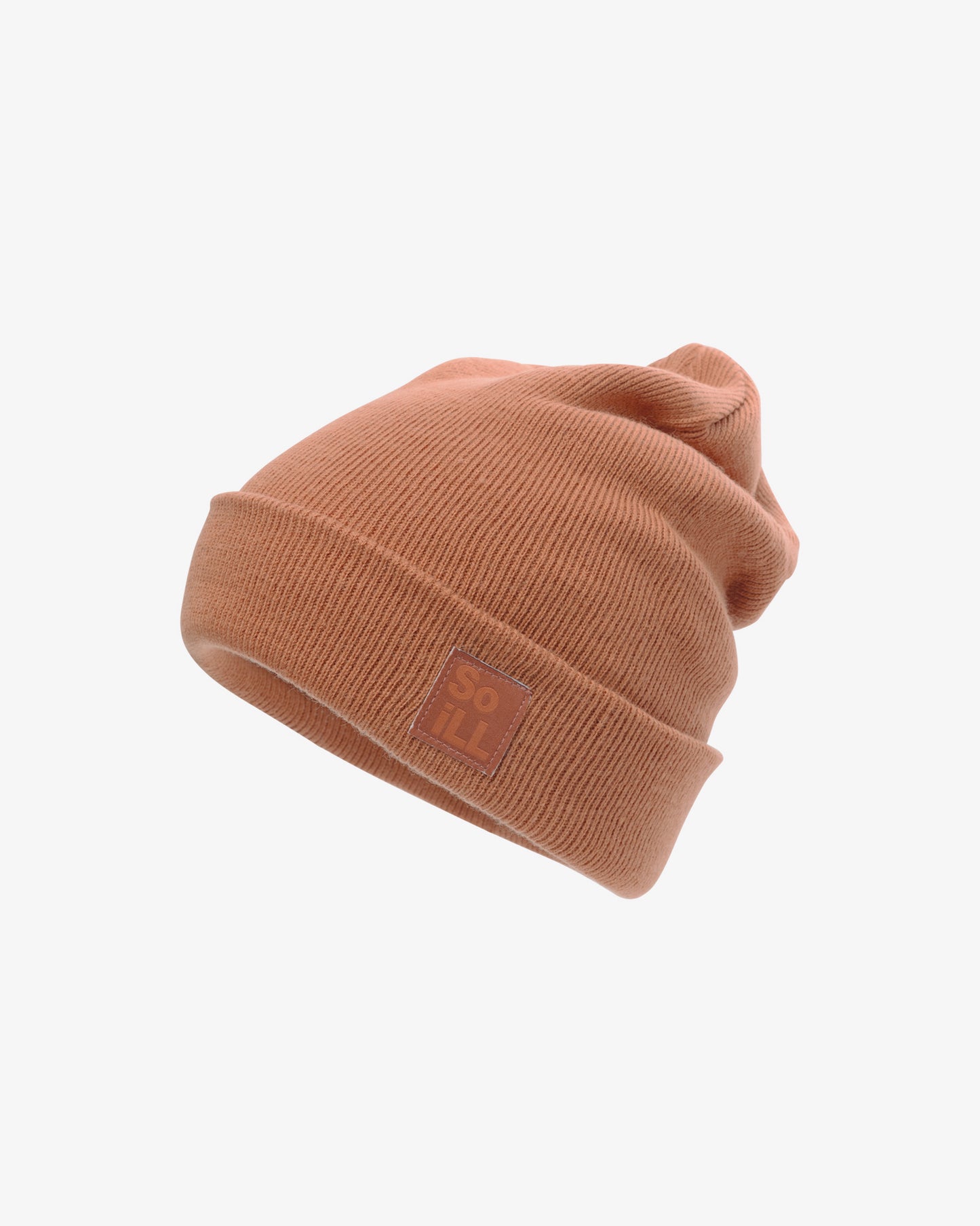 So iLL Cuff Logo Beanie - Peach Sand