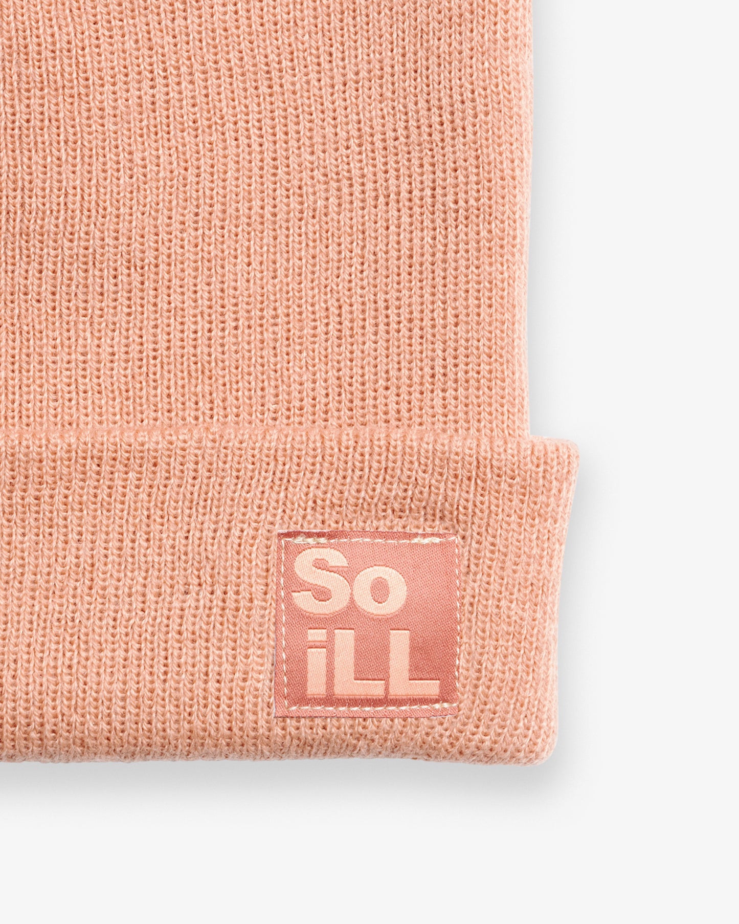 So iLL Cuff Logo Beanie - Peach Sand