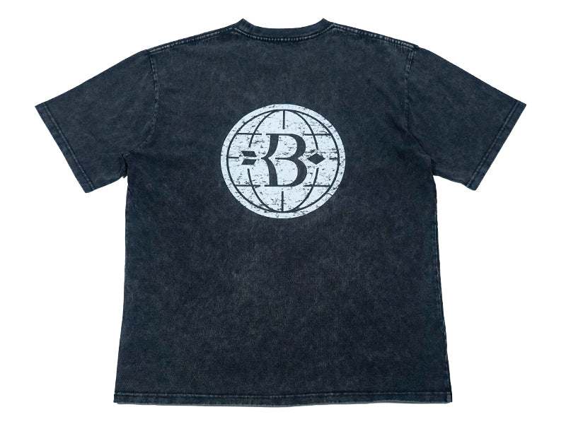 4T4A Pigment Tee - Black/White