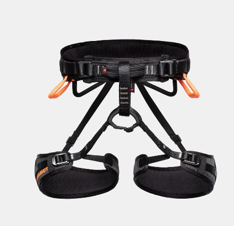 Ophir 4 Slide Harness - Black/Safety Orange