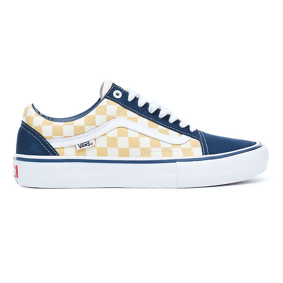 Old Skool Pro (Checkerboard) - Dress Blue/Ochre