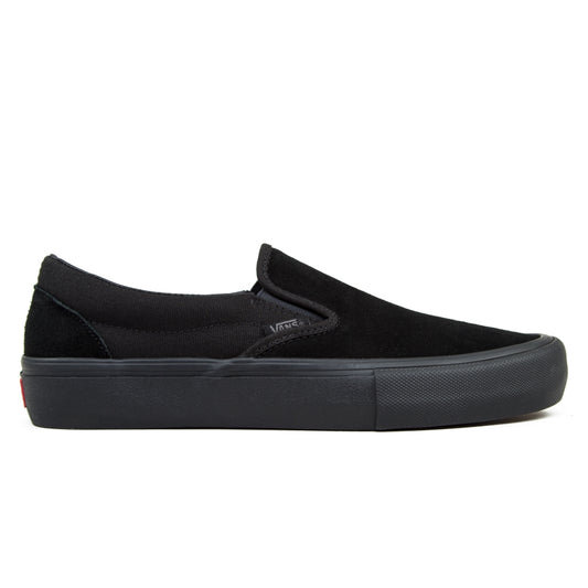 Vans Slip on Pro Skate Shoes - Blackout - Side view