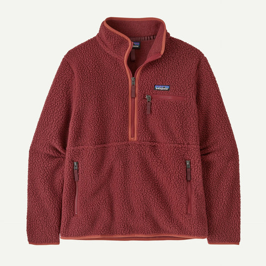 Women's Retro Pile Fleece Marsupial Pullover