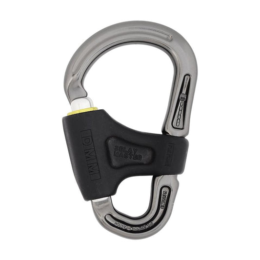 Belay Master Screwgate Carabiner - Titanium/Lime