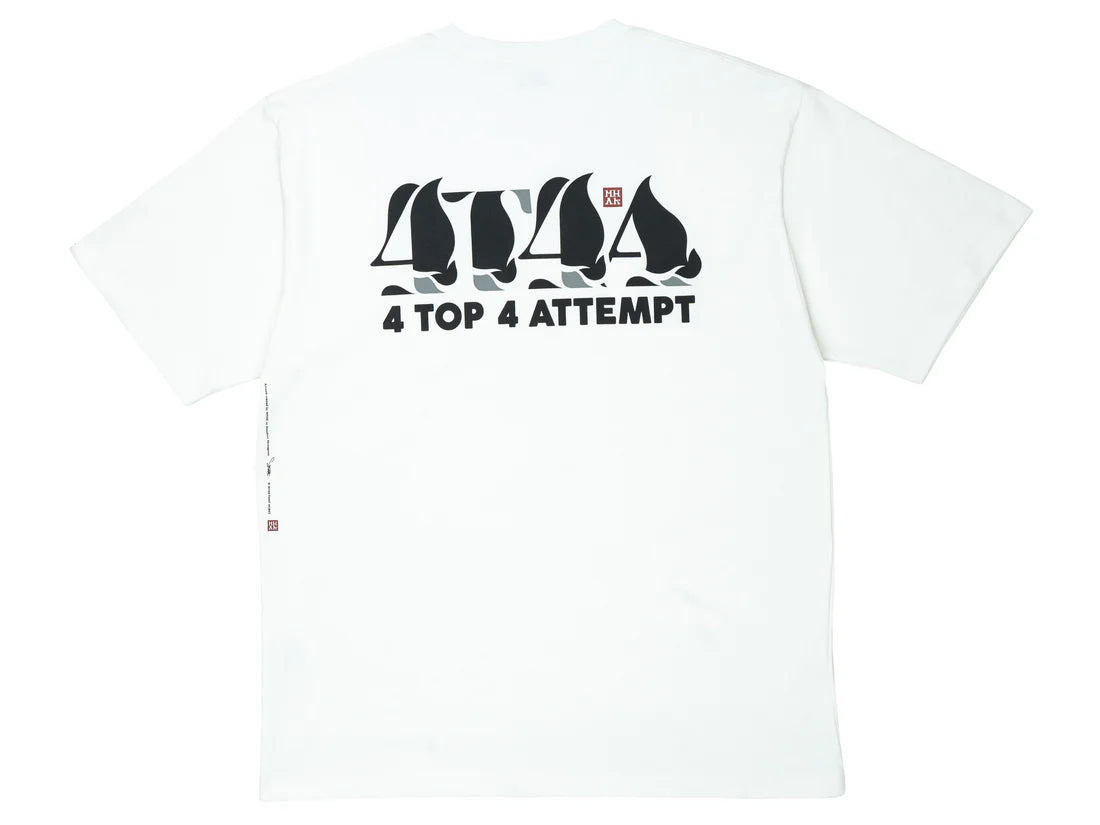 4T4A x MHAK Logo Tee - White / Black