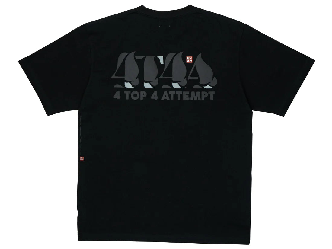 4T4A x MHAK Logo Tee - Black / Black