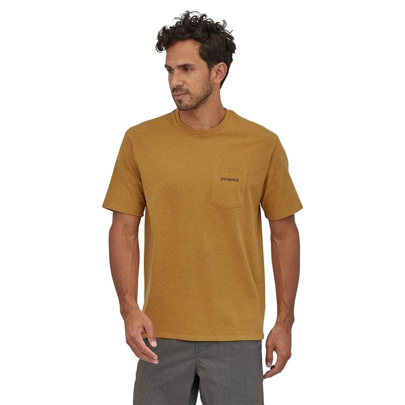 Line Logo Ridge Pocket Responsibili-Tee - Buckwheat Gold