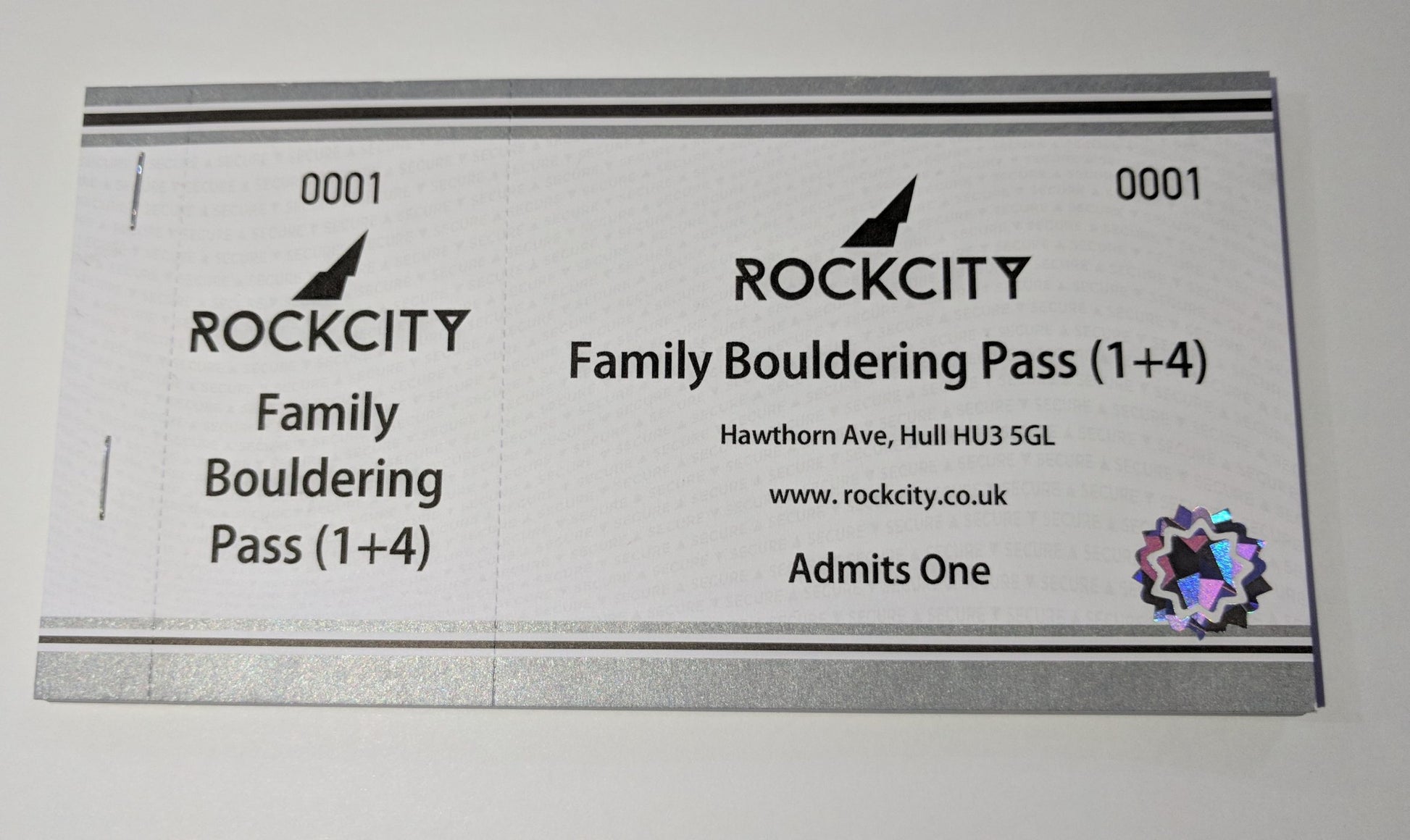 Rockcity Family Bouldering Pass 1+4