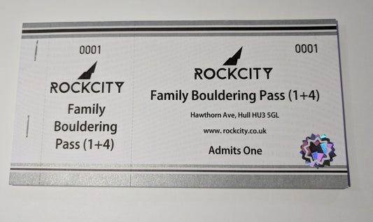 Rockcity Family Bouldering Pass 1+4