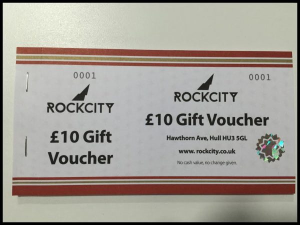 £10 Rockcity Gift Voucher