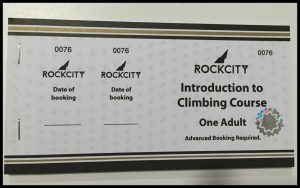 Rockcity Adult Climbing Introduction Gift Card