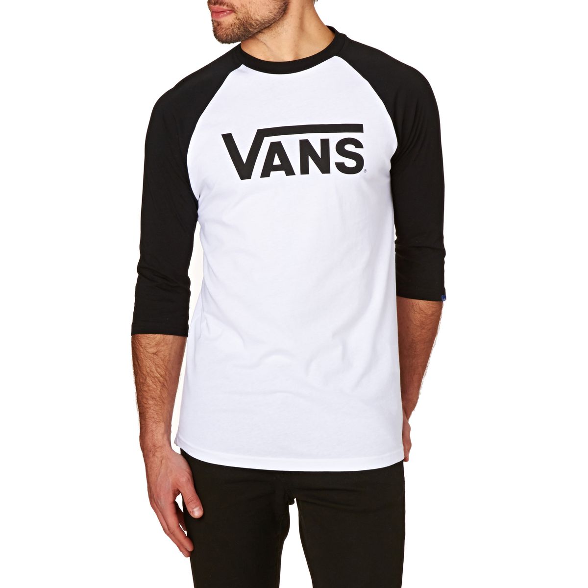 vans white and black t shirt