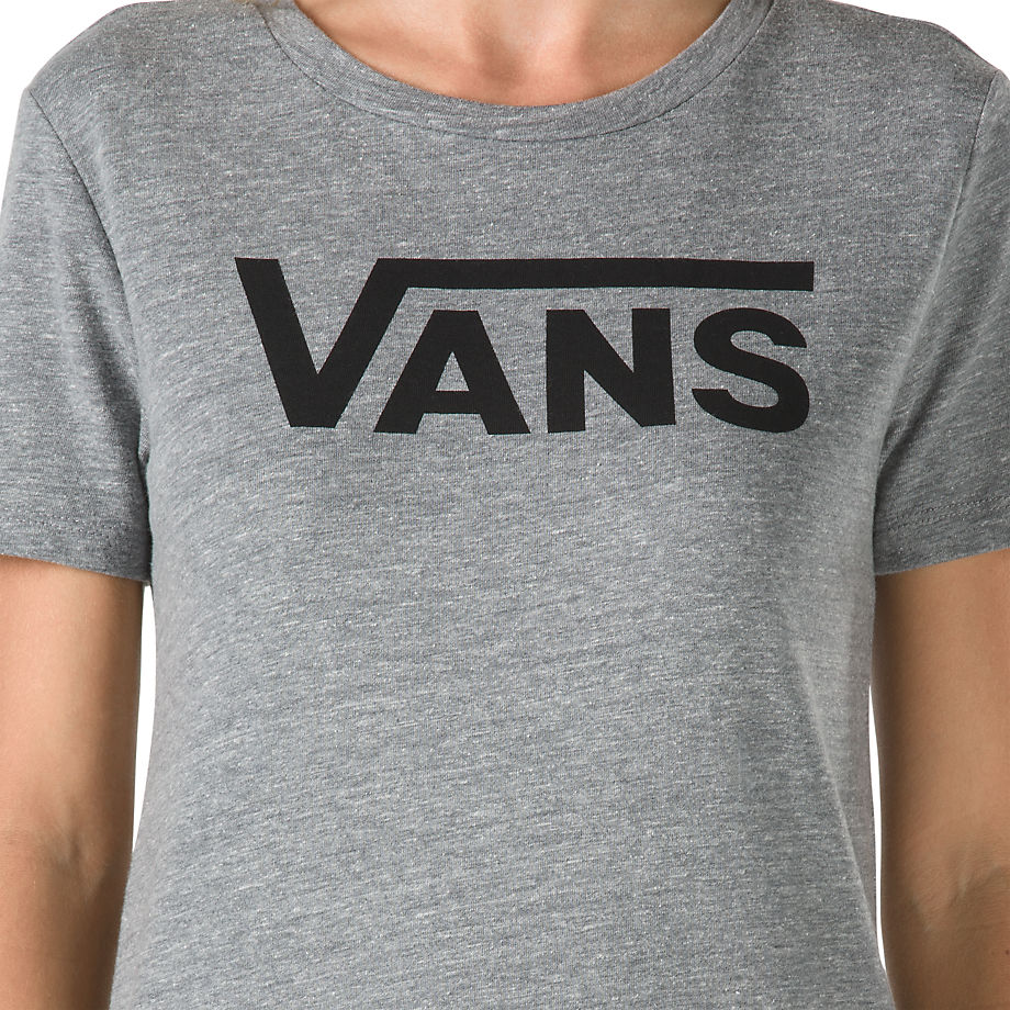 Vans Womens Flying V Crew T-Shirt - Grey Heather/Black - Rockcity - Skate  Clothing, Skate Shirts & Tops