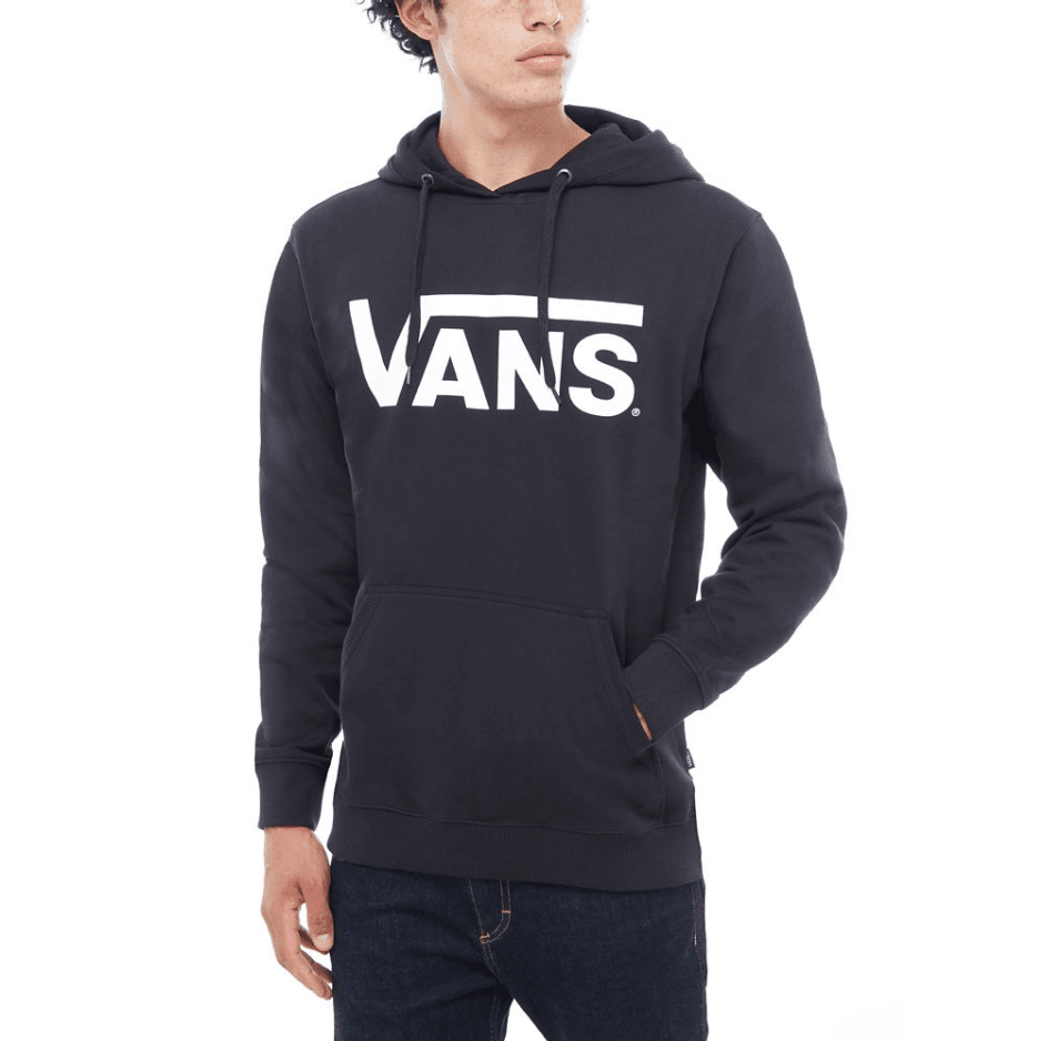 vans classic pullover hoodie black