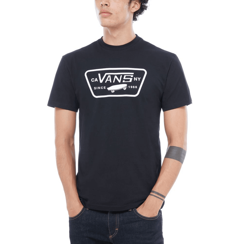 Vans Full Patch T-Shirt - Black/White - Rockcity - Skate Clothing, Skate  Shirts & Tops